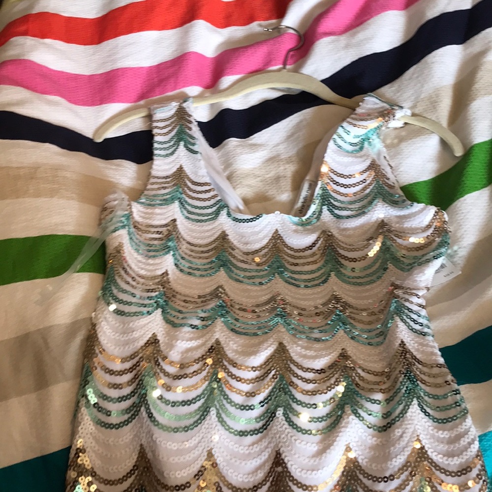 Sequence white dress